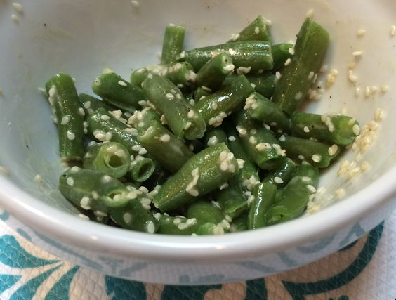 Green Beans with Sesame Vinaigrette 