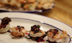 Grilled Shrimp with Blueberry Salsa