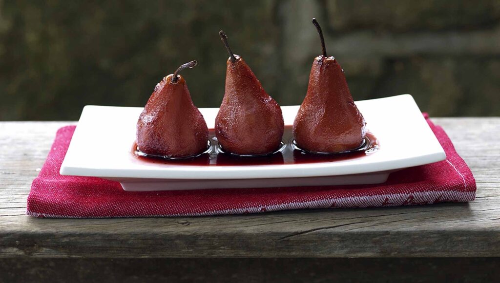 Pears in Red Wine