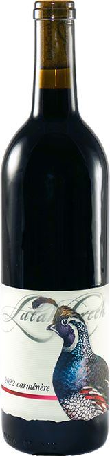 latah creek winery 2022 carmenere bottle shot